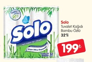 Solo Tuvalet Kağıdı Bambu Özlü 32'Li