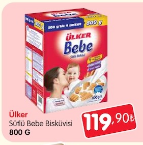 Ülker Bebe Sütlü Bebé Bisküvisi 800 G