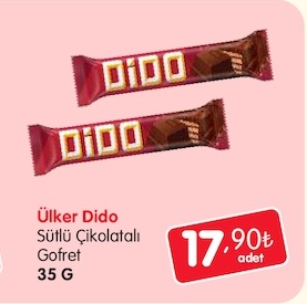 Ülker Dido Sütlü Çikolatalı Gofret 35 G
