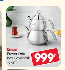 Emsan Power Orta Boy Çaydanlık Takımı