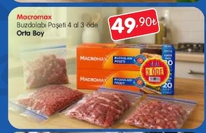 Macromax Buzdolabı Poşeti Orta Boy