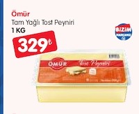 Ömür Tam Yağlı Toast Peyniri 1 Kg