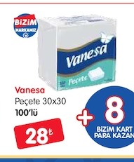 Vanesa Peçete 100'Lü 30X30