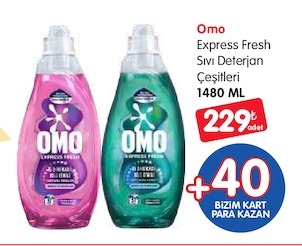 Omo Express Fresh Sıvı Deterjan Çeşitleri 1480 Ml