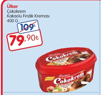 Ülker Çokokrem Kakaolu Fındık Kreması 400 G