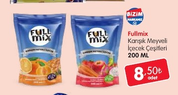 Fullmix Karışık Meyveli İçecek Çeşitleri 200 Ml