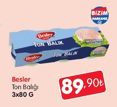 Besler Ton Balığı 3X80 G