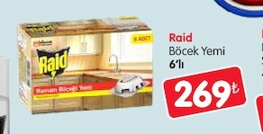 Raid Böcek Yemi 6'Lı
