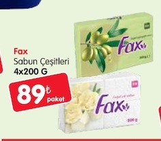Fax Sabun Çeşitleri 4X200 G