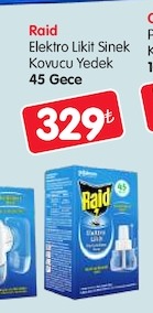 Raid Elektro Likit Sinek Kovucu Yedek 45 Gece