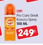 Off! Pro Care Sinek Kovucu Sprey 100 Ml