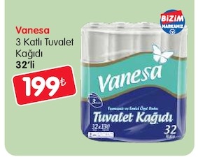 Vanesa 3 Katli Tuvalet Kagidi 32Li