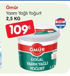 Omur Yagli Yogurt 2,5 Kg