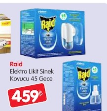 Raid Elektro Likit Sinek Kovucu 45 Gece