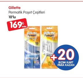 Gillette Permatik Poşet Çeşitleri 10'Lu