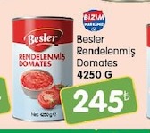 Besler Rendelenmiş Domates 4250 G