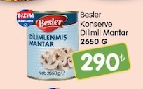 Besler Konserve Dilimli Mantar 2650 G