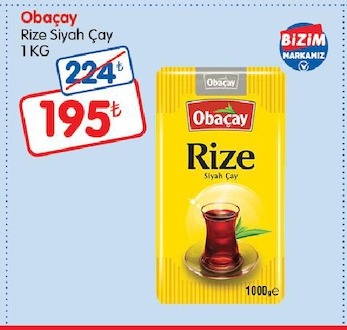 Obaçay Rize Siyah Çay 1 Kg