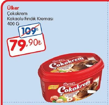 Ülker Çokokrem Kakaolu Fındık Kreması 400 G