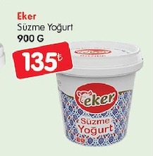 Eker Süzme Yoğurt 900 G