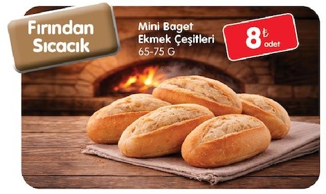 Mini Baget Ekmek Çeşitleri 65-75 G