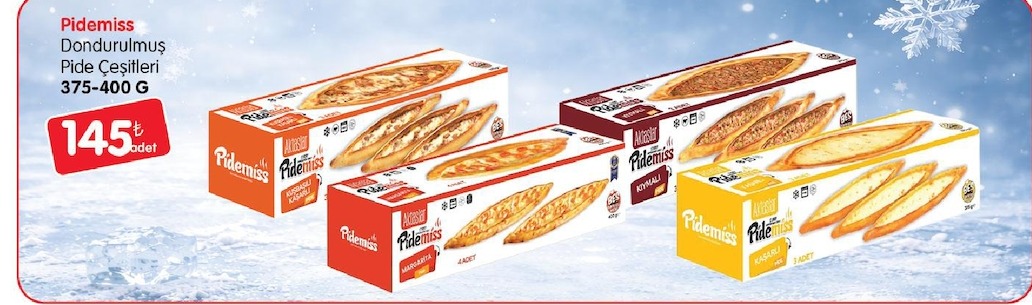 Pidemiss Dondurulmuş Pide Çeşitleri 375-400 G
