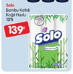 Solo Bambu Katkılı Kağıt Havlu 12'Li