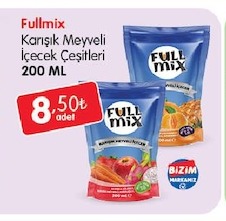 Fullmix Karışık Meyveli İçecek Çeşitleri 200 Ml