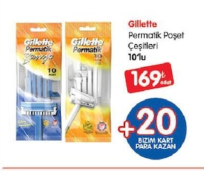 Gillette Permatik Poşet Çeşitleri 10Lu