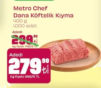 Metro Chef Dana Köftelik Kiyma 400 G