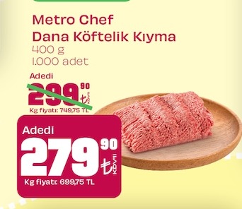 Metro Chef Dana Köftelik Kiyma 400 G