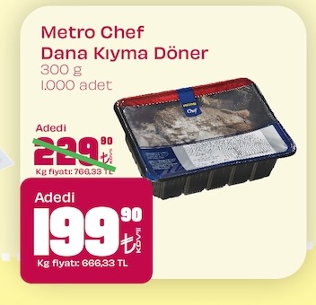 Metro Chef Dana Kıyma Döner 300 G