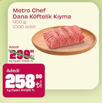 Metro Chef Dana Köftelik Kıyma 400G