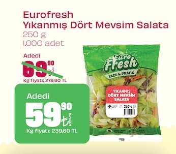 Eurofresh Yikanmis Dort Mevsim Salata 250G
