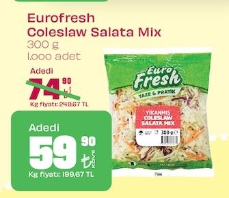Eurofresh Coleslaw Salata Mix 300G