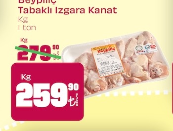 Beypilic Tabaklı Izgara Kanat 1 Kg