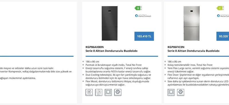 Bosch Kgp86Axb0N Serie 8 Alttan Donduruculu Buzdolabı