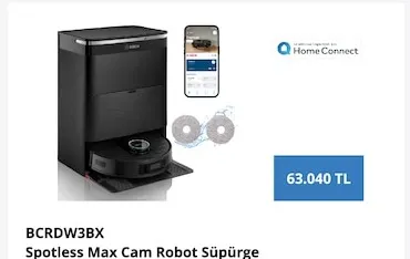 Bcrdw3Bx Spotless Max Cam Robot Süpürge