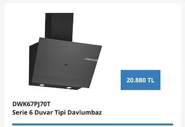 Dwk67Pj70T Serie 6 Duvar Tipi Davlumbaz