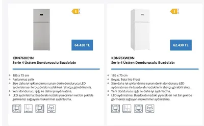 Serie 4 Üstten Donduruculu Buzdolabı