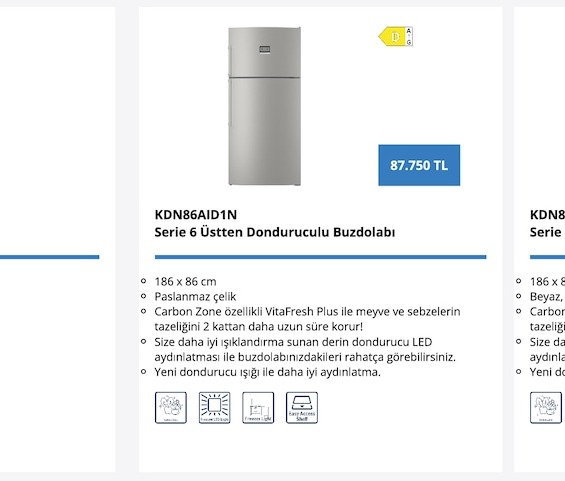 Kdn86Awe1N Serie 6 Üstten Donduruculu Buzdolabı