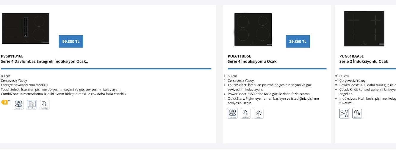 Pvs811B16E Serie 4 Davlumbaz Entegreli Indüksiyonlu Ocak