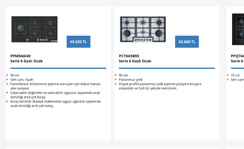 Pct9A5B90 Serie 6 Gazlı Ocak
