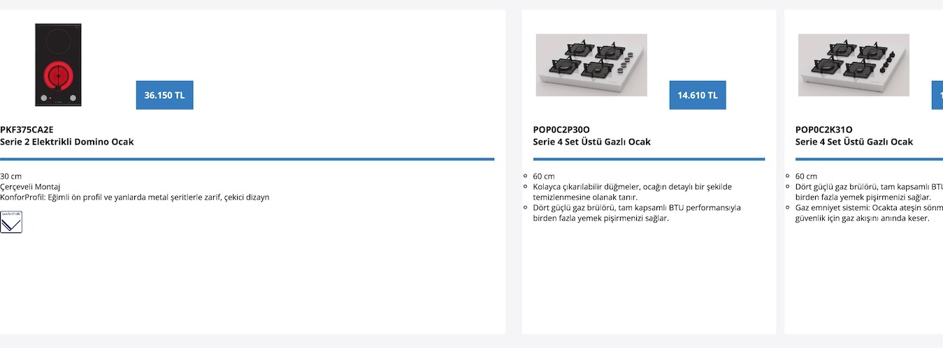 Pkf375Ca2E Serie 2 Elektrikli Domino Ocak
