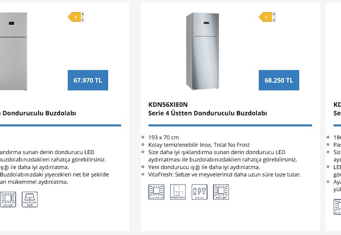Kdn76Xie1N Serie 4 Üstten Donduruculu Buzdolabı