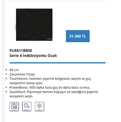 Serie 4 İndüksiyonlu Ocak