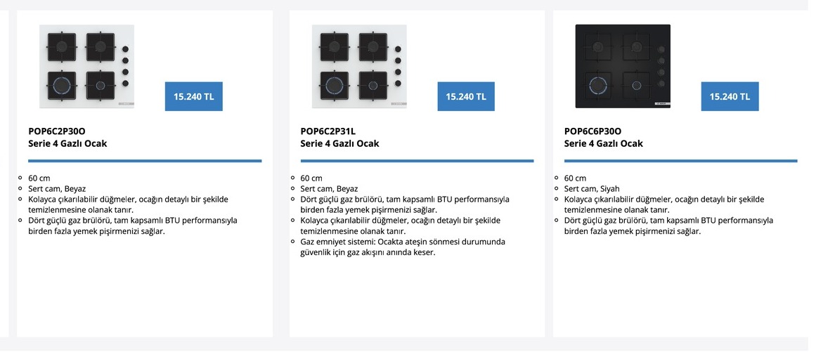 Popc6C2P300 Serie 4 Gazlı Ocak