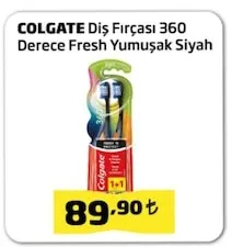 Colgate Diş Fırçası 360 Derece Fresh Yumuşak Siyah