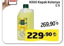 Kilitli Kapak Kolonya 1 Lt