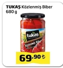 Tukaş Közlenmiş Biber 680 G